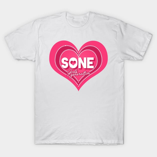 SONE Heart T-Shirt by skeletonvenus